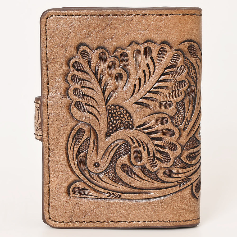 OHLAY WALLET Hand Tooled Genuine Leather women bag western handbag purse