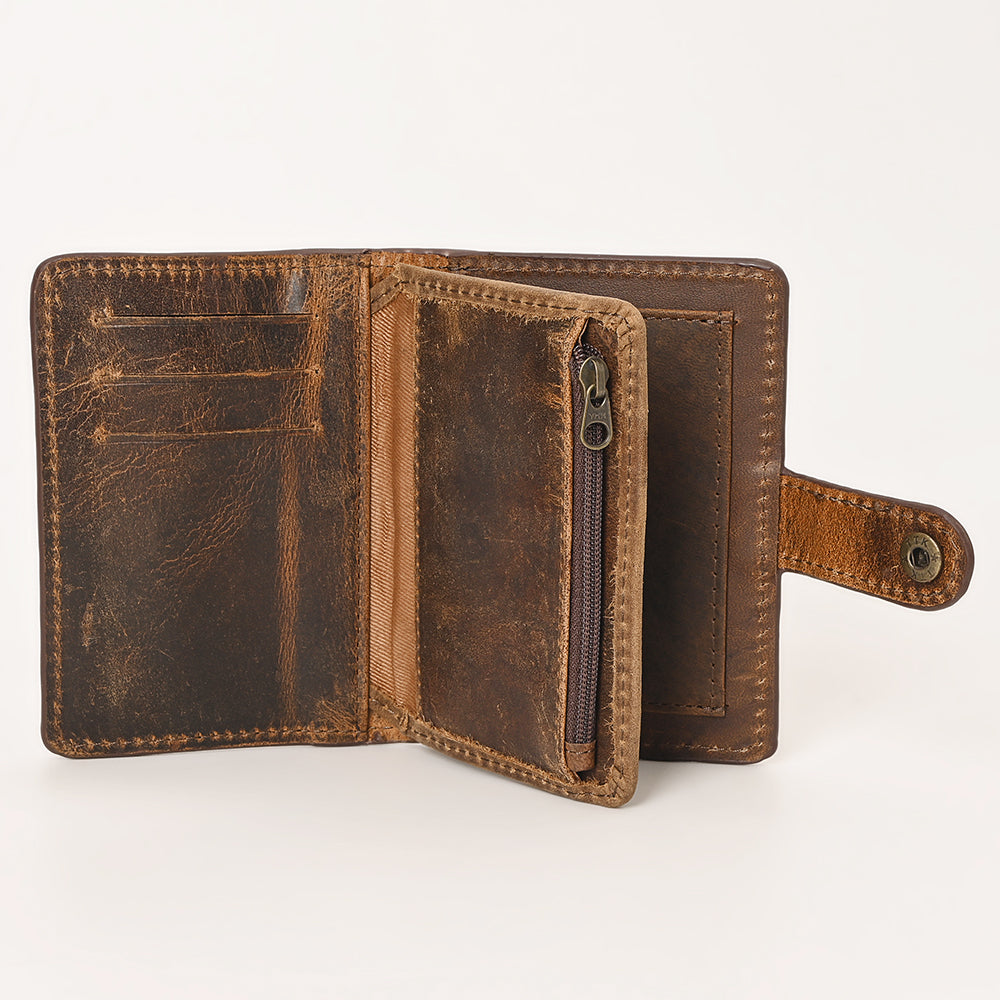 OHLAY WALLET Hand Tooled Genuine Leather women bag western handbag purse