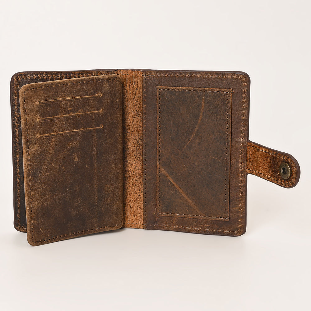 OHLAY WALLET Hand Tooled Genuine Leather women bag western handbag purse