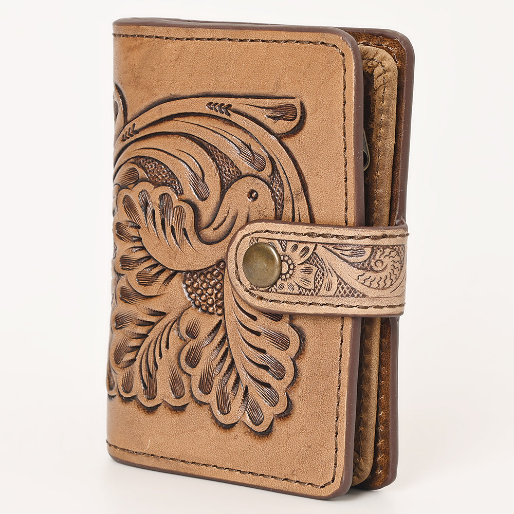 OHLAY WALLET Hand Tooled Genuine Leather women bag western handbag purse