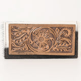 OHLAY WALLET Hand Tooled Hair-on Genuine Leather women bag western handbag purse
