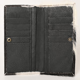 OHLAY WALLET Hand Tooled Hair-on Genuine Leather women bag western handbag purse