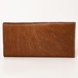 OHLAY WALLET Hand Tooled Hair-on Genuine Leather women bag western handbag purse