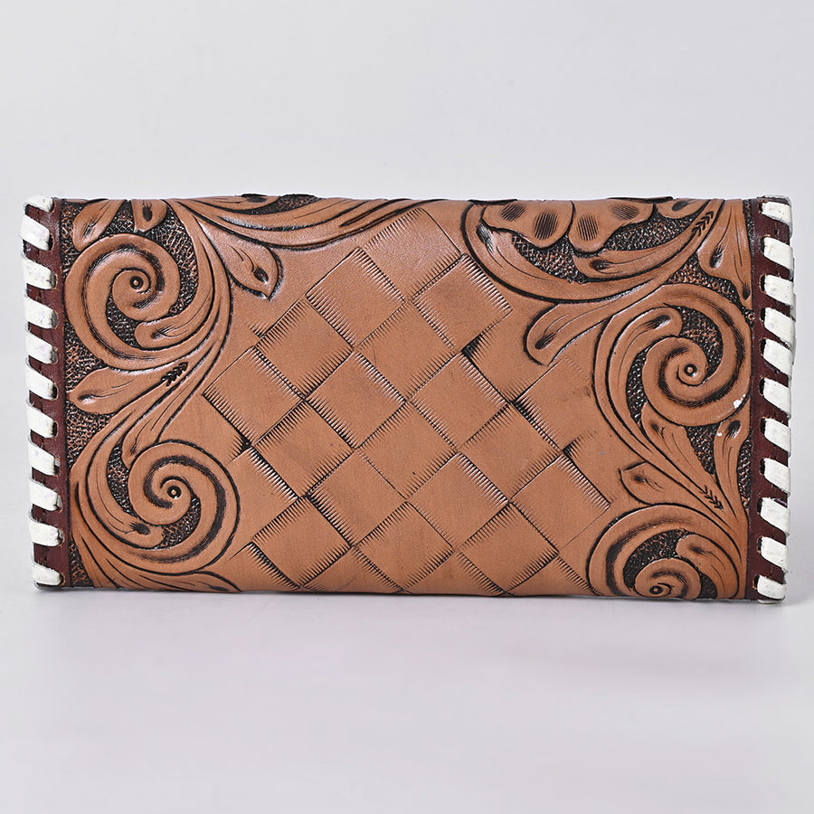 OHLAY Wallet Hand Tooled Hair-On Genuine Leather Women Bag Western Handbag Purse | Womens Handbags |Leather Belt for Summer