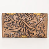 OHLAY WALLET Hand Tooled Genuine Leather women bag western handbag purse
