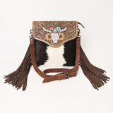 Ohlay Bags KBG172 CROSS BODY Hand Tooled Hair-on Genuine Leather women bag western handbag purse