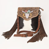 Ohlay Bags KBG172 CROSS BODY Hand Tooled Hair-on Genuine Leather women bag western handbag purse