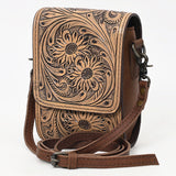OHLAY KBG173 Cell Phone Holder 100% cotton Denim Genuine Leather women bag western handbag purse