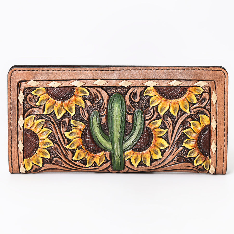 OHLAY Wallet Hand Tooled Genuine Leather Women Bag Western Handbag Purse | Womens Handbags |Leather Belt for Summer
