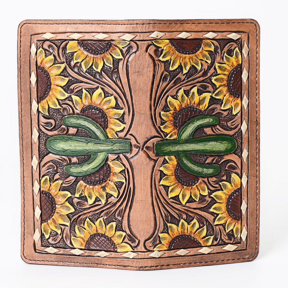 OHLAY WALLET Hand Tooled Genuine Leather women bag western handbag purse