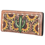 OHLAY WALLET Hand Tooled Genuine Leather women bag western handbag purse