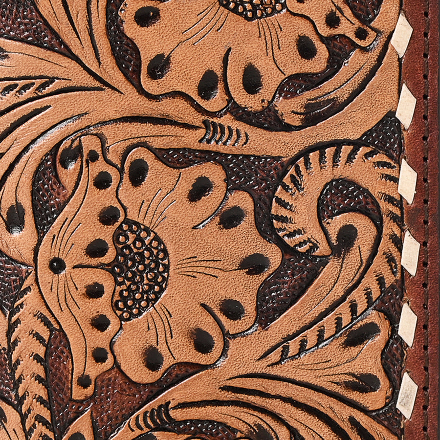 OHLAY Wallet Hand Tooled Genuine Leather Women Bag Western Handbag Purse | Womens Handbags |Leather Belt for Summer