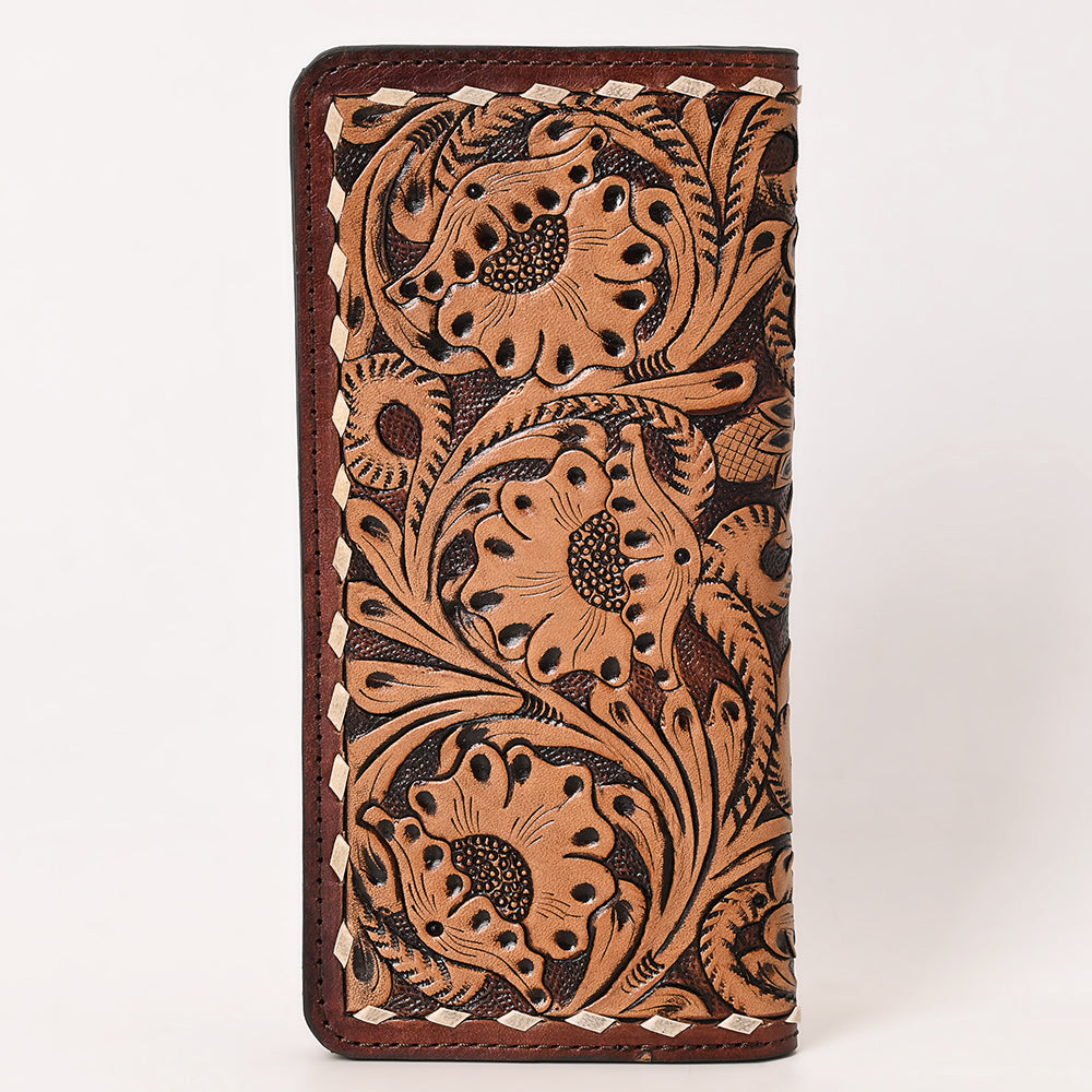 OHLAY WALLET Hand Tooled Genuine Leather women bag western handbag purse