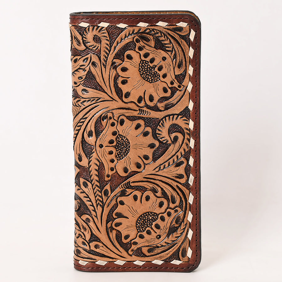 OHLAY Wallet Hand Tooled Genuine Leather Women Bag Western Handbag Purse | Womens Handbags |Leather Belt for Summer