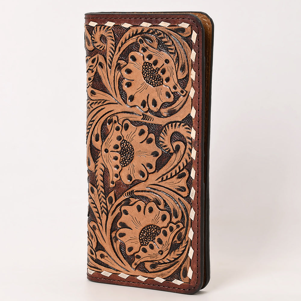 OHLAY WALLET Hand Tooled Genuine Leather women bag western handbag purse