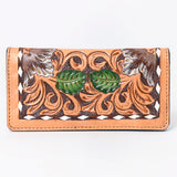 OHLAY WALLET Hand Tooled Genuine Leather women bag western handbag purse