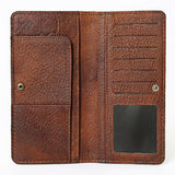 OHLAY WALLET Hand Tooled Genuine Leather women bag western handbag purse