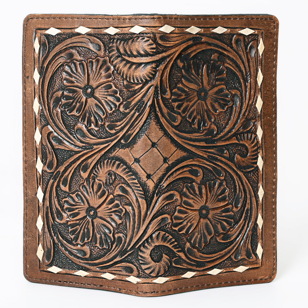 OHLAY WALLET Hand Tooled Genuine Leather women bag western handbag purse
