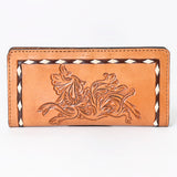 OHLAY WALLET Hand Tooled Genuine Leather women bag western handbag purse