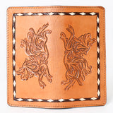 OHLAY WALLET Hand Tooled Genuine Leather women bag western handbag purse