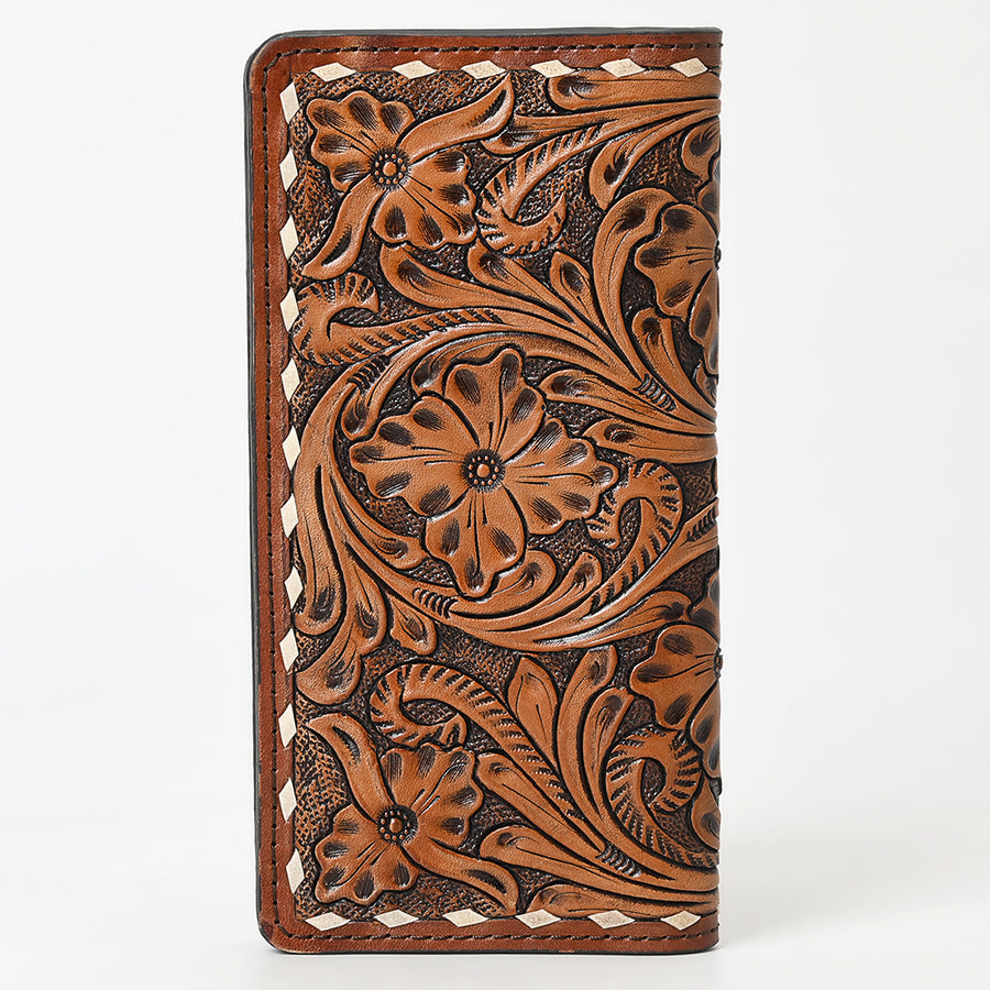 OHLAY Wallet Hand Tooled Genuine Leather Women Bag Western Handbag Purse | Womens Handbags |Leather Belt for Summer