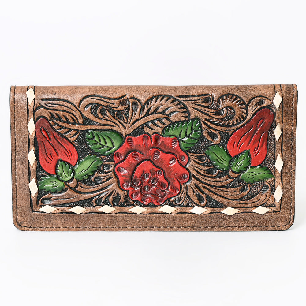 OHLAY WALLET Hand Tooled Genuine Leather women bag western handbag purse