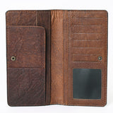 OHLAY WALLET Hand Tooled Genuine Leather women bag western handbag purse