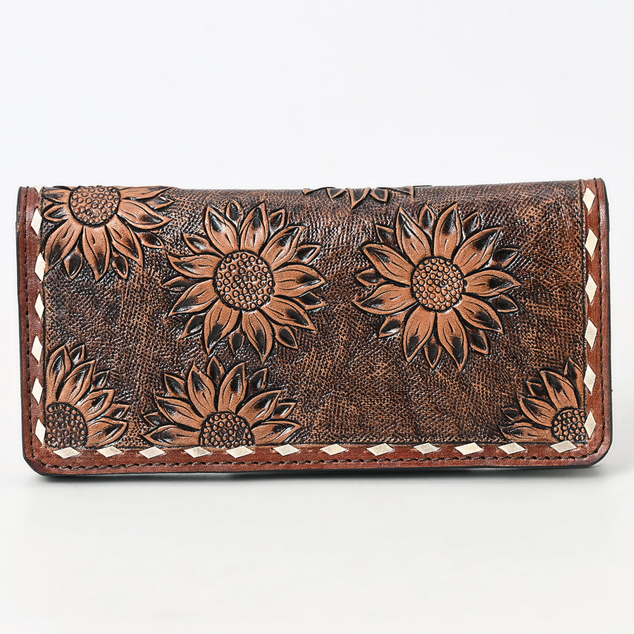 OHLAY Wallet Hand Tooled Genuine Leather Women Bag Western Handbag Purse | Womens Handbags |Leather Belt for Summer