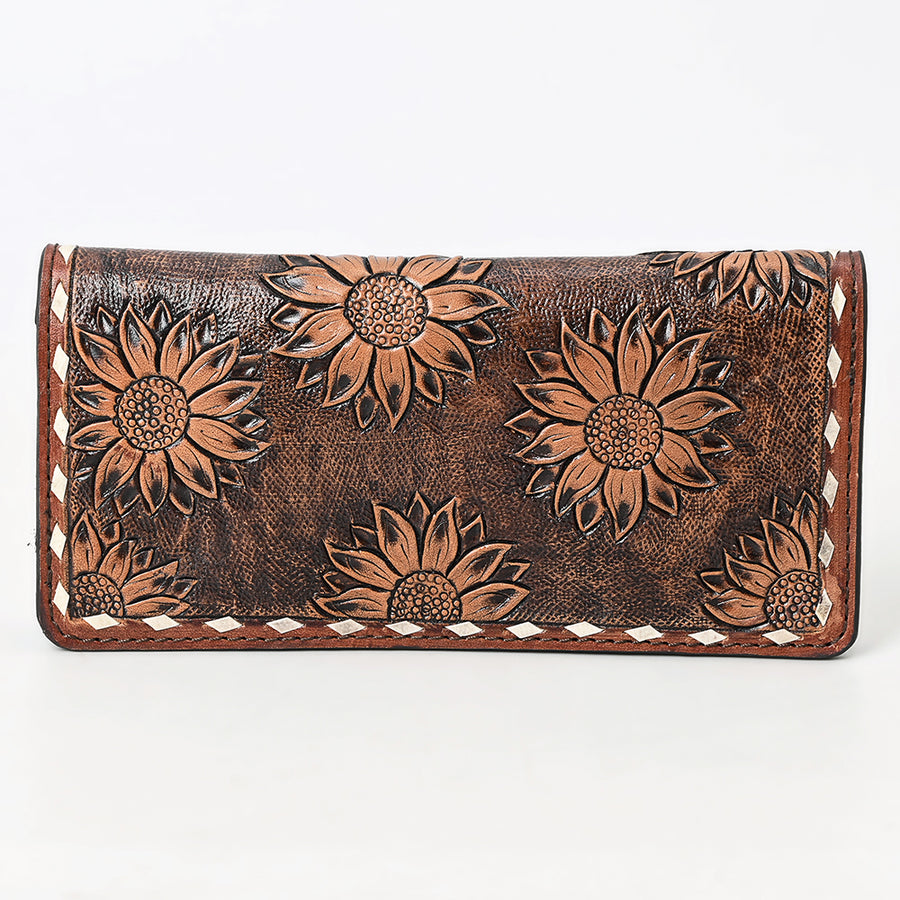 OHLAY Wallet Hand Tooled Genuine Leather Women Bag Western Handbag Purse | Womens Handbags |Leather Belt for Summer