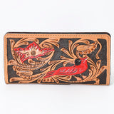 OHLAY WALLET Hand Tooled Genuine Leather women bag western handbag purse