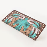 OHLAY WALLET Hand Tooled Genuine Leather women bag western handbag purse