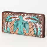 OHLAY WALLET Hand Tooled Genuine Leather women bag western handbag purse
