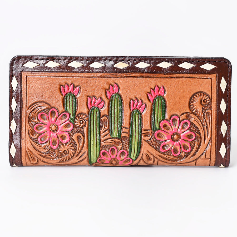 OHLAY Wallet Hand Tooled Genuine Leather Women Bag Western Handbag Purse | Womens Handbags |Leather Belt for Summer
