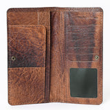OHLAY WALLET Hand Tooled Genuine Leather women bag western handbag purse