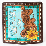 OHLAY WALLET Hand Tooled Genuine Leather women bag western handbag purse