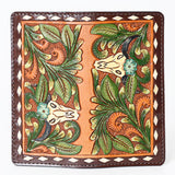 OHLAY WALLET Hand Tooled Genuine Leather women bag western handbag purse