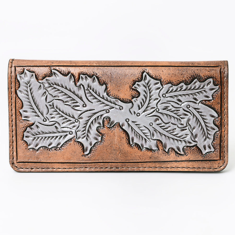 OHLAY Wallet Hand Tooled Genuine Leather Women Bag Western Handbag Purse | Womens Handbags |Leather Belt for Summer