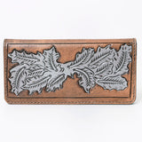 OHLAY WALLET Hand Tooled Genuine Leather women bag western handbag purse