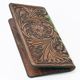 OHLAY WALLET Hand Tooled Genuine Leather women bag western handbag purse