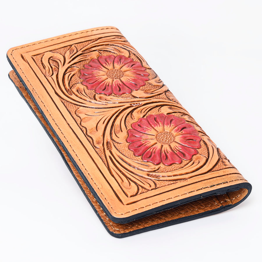 OHLAY Wallet Hand Tooled Genuine Leather Women Bag Western Handbag Purse | Womens Handbags |Leather Belt for Summer
