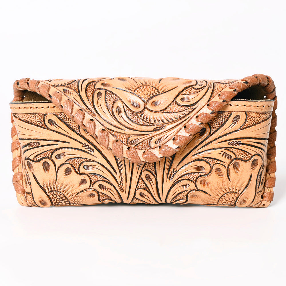 American Darling Sunglass Case Hand Tooled Genuine Leather Women Bag Western Handbag Purse