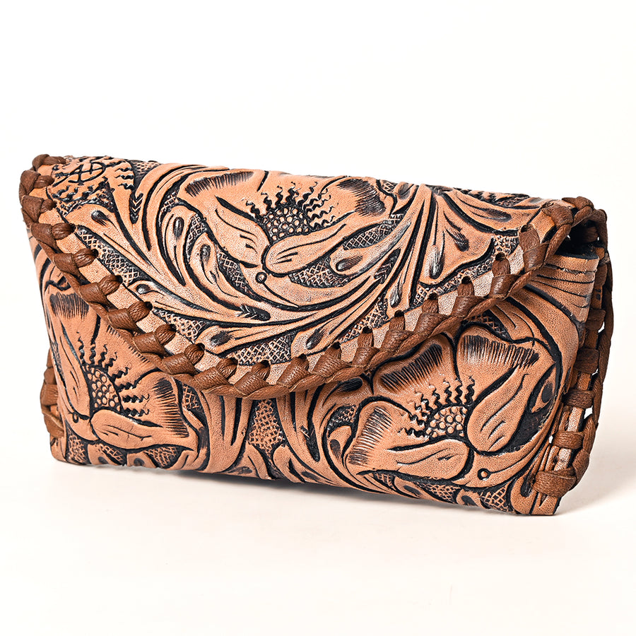 American Darling Hand Tooled Genuine Leather Western Sunglass Case - Uhorse