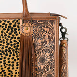 American Darling Briefcase Bag Hair On Genuine Leather Western Women Bag Handbag Purse | Briefcase Bag for Women | Cute Briefcase Bag | Briefcase Purse | Travel Briefcase Bag | Briefcase Bag for Women