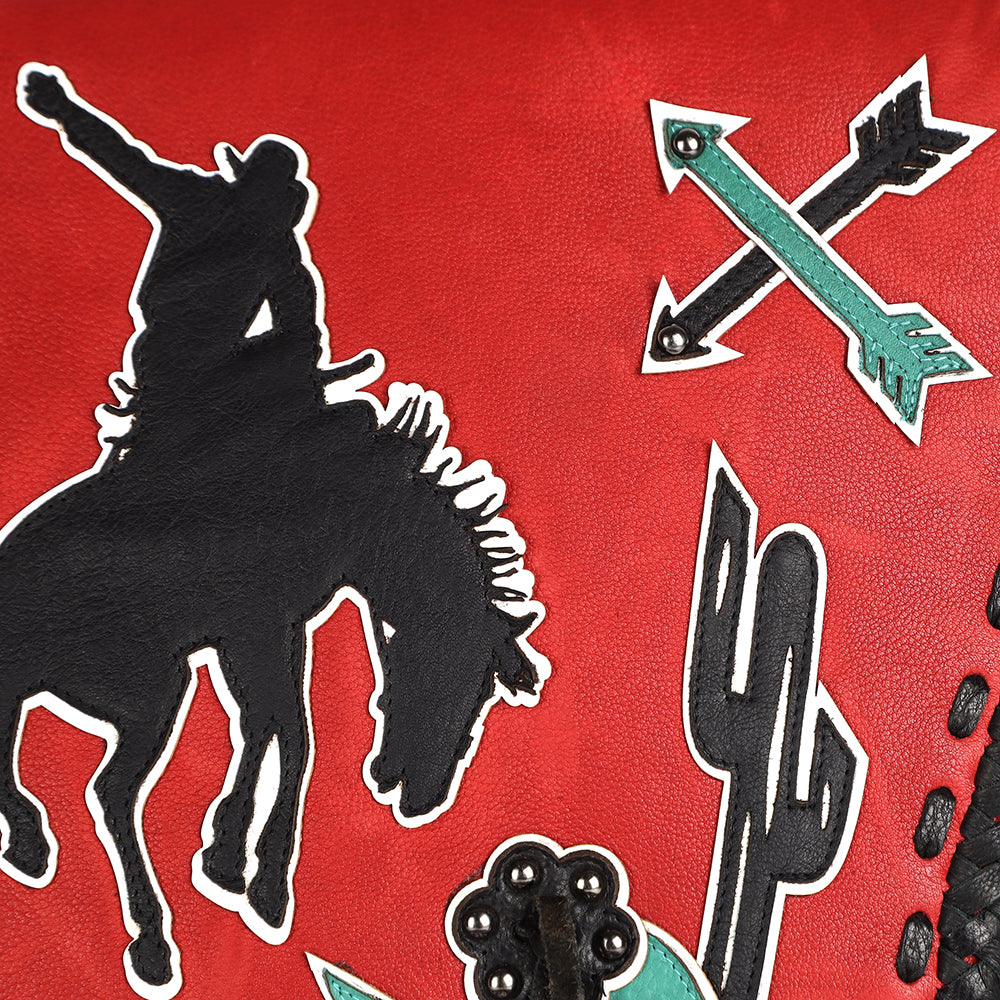 American Darling Messenger Hand Tooled Genuine Leather Western Women Bag Handbag Purse | Cute