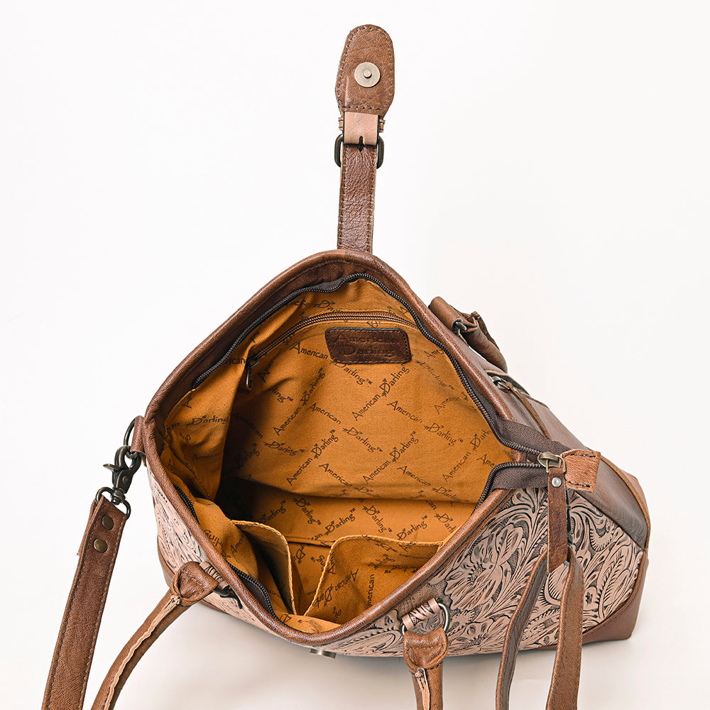 ADBG1213 American Darling Hand Tooled Genuine Leather Women Bag Western Handbag Purse