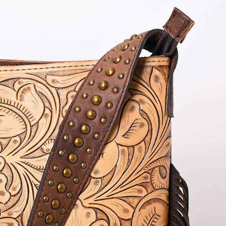 American Darling Hobo Hand Tooled Genuine Leather Western Women Bag | Handbag Purse Bags for Cute