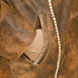 ADJKT033 Genuine Vintage leather Women shirt jacket dress ladies girl