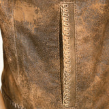 ADJKT035 Genuine Vintage  leather Women shirt  jacket  dress ladies girl