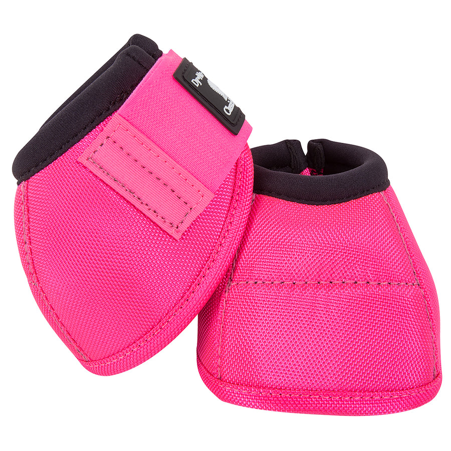 Classic Equine H. No Turn Bell Boots Pair Large Hot Pink by Hilason – Cowboy and equestrian accessories