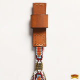 HILASON Beaded American Style Western Cowgirl Handmade Hatband Tan